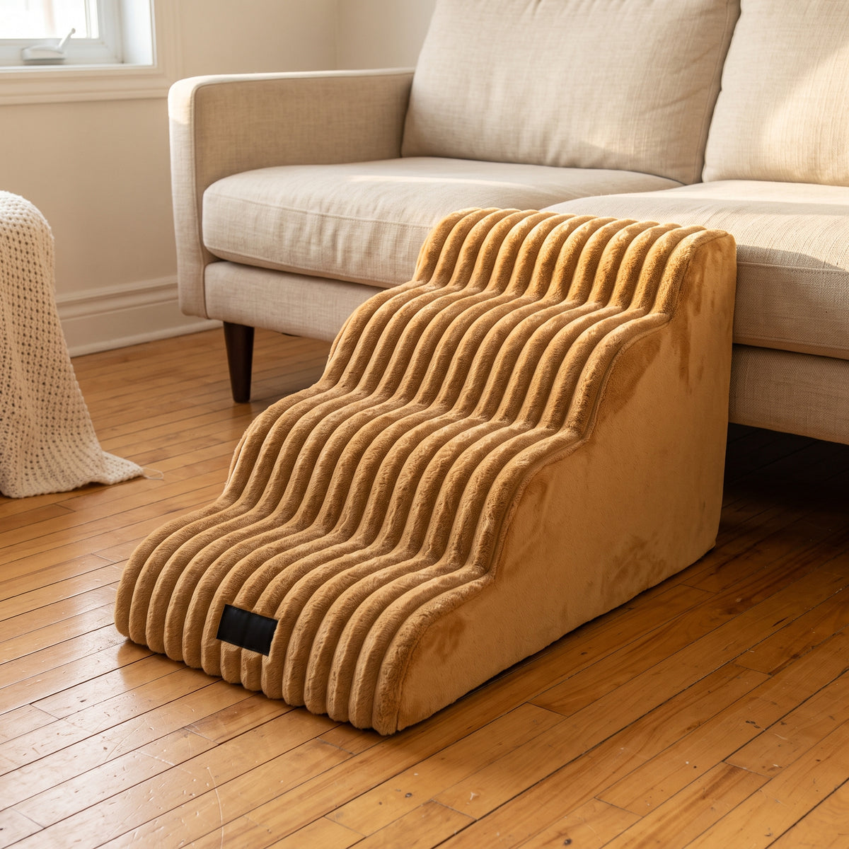 Escalier pour chien Nuage 4 marches coloris Caramel