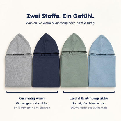 Die vier Farben und zwei Stoffe des Umarmi Kokons